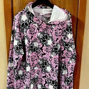 NWOT LuLaRoe pink skulls Amber 3X